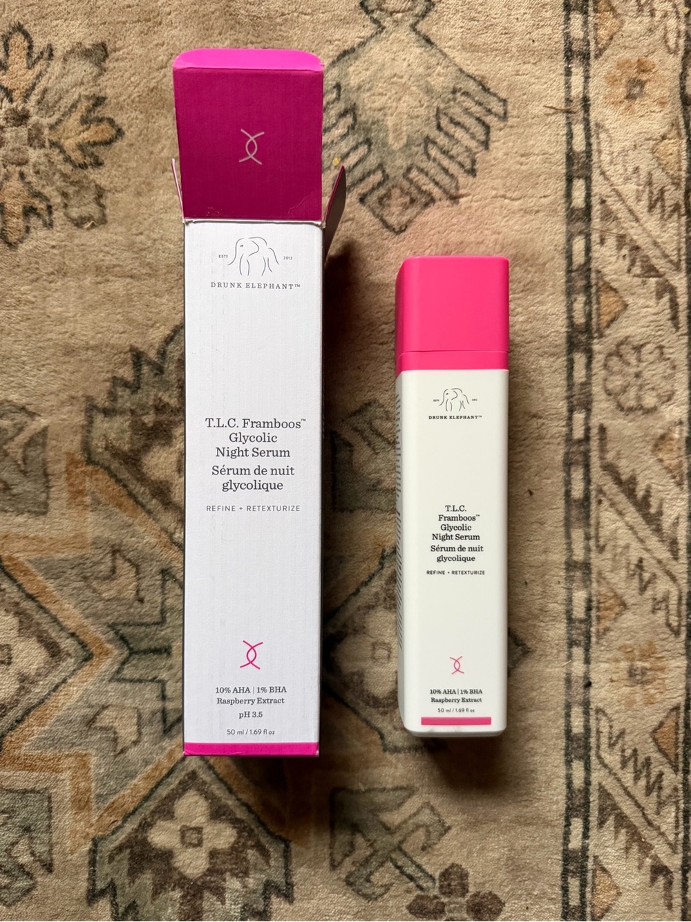 Drunk Elephant T.L.C. Framboos Glycolic Night Serum — 50mL
